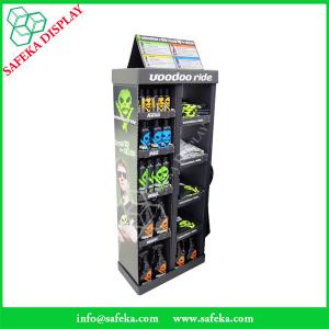 China 8 pockets Paper material cardboard stands corrugated display racking for water bottle on sale