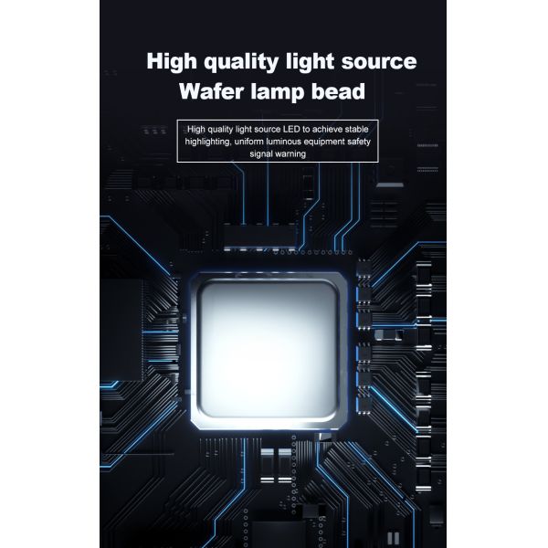 220V CNC Machine Tower Lamp Column Alarm Indicator Signal Tower Light With 70000 Hours Lifespan