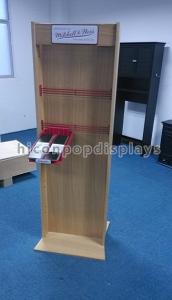 China Caps Wooden Display Racks High End Store Fixtures With Wire Holder wholesale