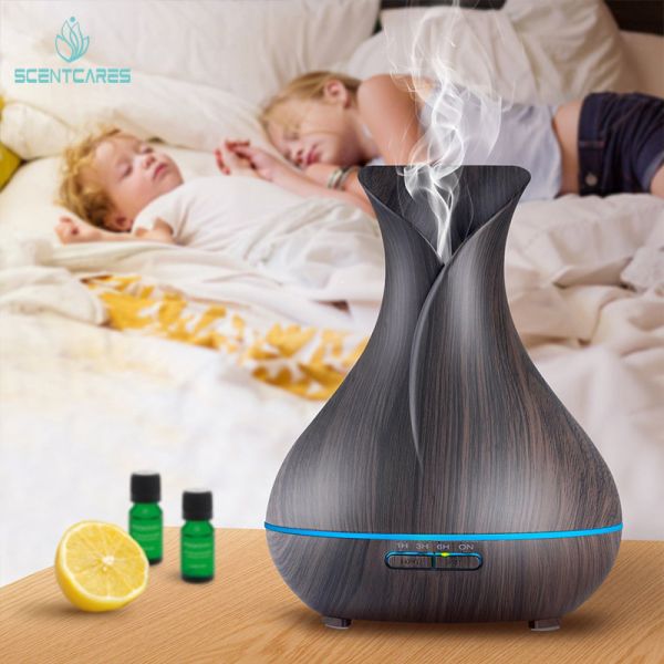 Wood Grain 60sqm 9W 400ml Ultrasonic Aromatherapy Diffuser