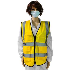 China Yellow Flashing Safety High Visibility Vests With Reflective Tapes wholesale