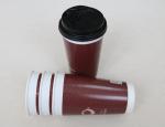 500ml Heat Proof Double Wall Takeaway Coffee Cups With Glossy Printing