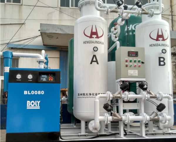 Quality Air Separation PSA Oxygen Generator / Oxygen Plants with Pressure 0.1-0.7MPa and Rapid Nitrogen Production for sale