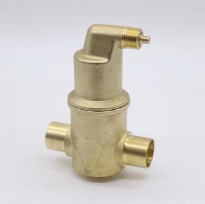 China JR Spirovent Air Eliminator Valve Solid Brass Air Exhaust Vent Valve Sweat And Threaded Connection 1-1/4