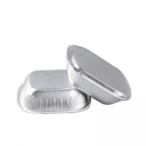 China 250ml Aluminum Foil Food Containers Disposable Inflight Coated Airline Food Catering Containers With Lids wholesale