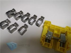 China Screw Clamp Metal Stamping Parts Din Rail Terminal Blocks Clamp Connector wholesale