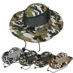 China Digital Printed Multi Panel Military Bucket Hat Camouflage Boonie Hat on sale