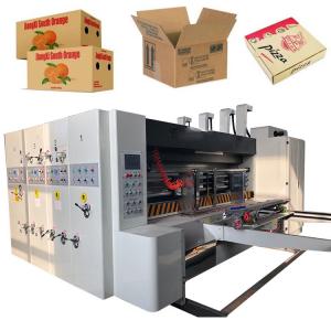 China Corrugated Carton Paper Pizza Box Making Machine With Slotting And Die Cutting wholesale