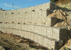 China Galvanized Steel 80x100mm 60x80mm Stone Filled Gabions Basket Retaining Wall wholesale