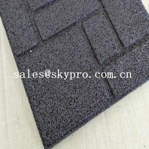 China Crossfit safety insulation gym Interlocking flooring mat rubber tile for outdoor playground or indoor gym wholesale