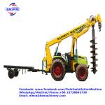 Crane Mounted Truck Mounted Post Hole Digger / Pile Tractor Mounted Hole Digger