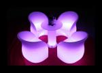 Modern Flash Led Patio Furniture IP54 Light Up Garden Chairs Wear Resistance
