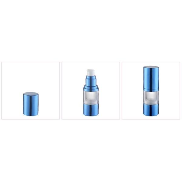 Transparent Airless Vacuum Pump Bottle Round Screw Cap Sealing Type