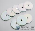 Free sample low price industrial strong disc round unipolo neo magnet with screw