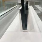 China U Channel Frameless Aluminum Glass Fence Glass Deck Railing Gate wholesale