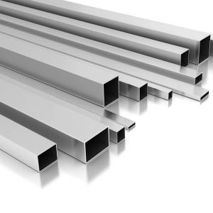 China ISO9001 Extruded Aluminum Square Tubing Telescopic Rectangular Aluminum Extrusion wholesale