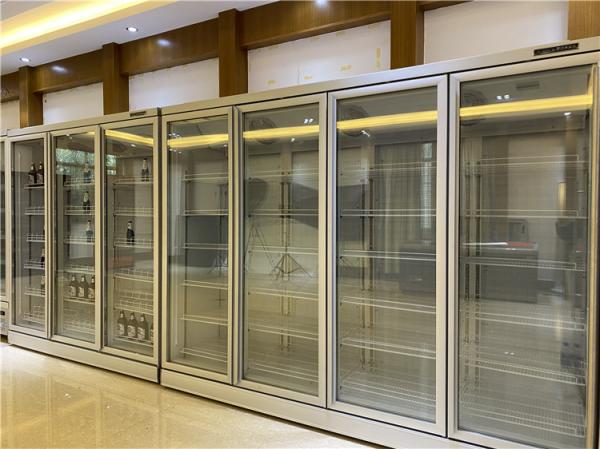 Showcase Commercial Upright Cooler Fridge Store Glass Door Display Refrigerator Beverage Cold Drink