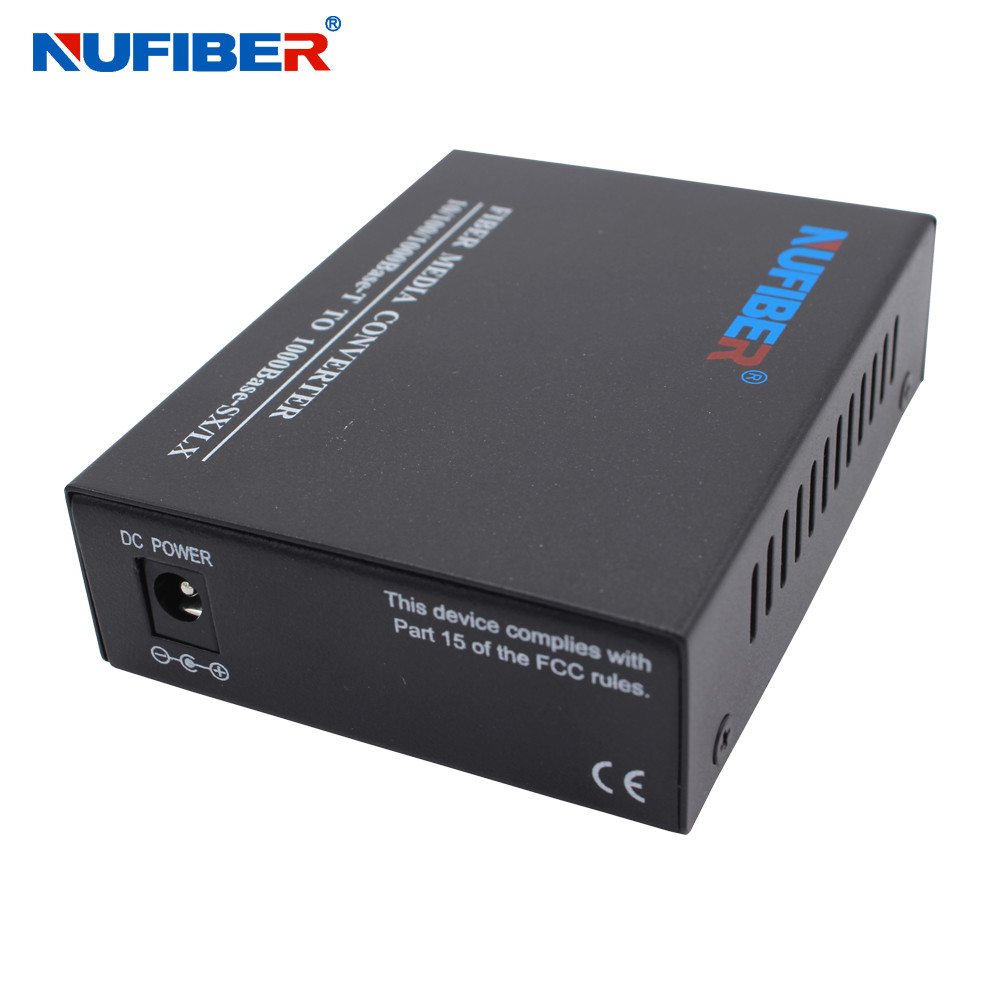 China Unamanged Gigabit Fiber Optical Media Converter 10/100/1000Mbps RJ45 to 1000Base SM 1310nm/1550nm 20km SC DC5V1A wholesale