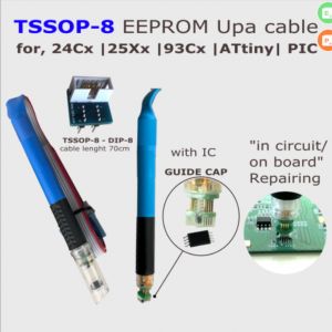 TSSOP8 pogo adapter with GUIDE CAP for in-circuit programmer CARPROG DP3 DP4