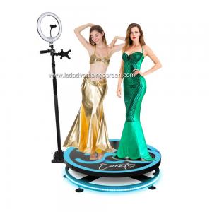 China Live Show 360 Degree Rotation Selfie Photo Booth Stand For Wedding Party wholesale