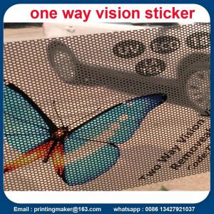 China Double-sided Two Way Vision Vinyl Window Sticker wholesale