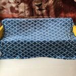 Queen Size / King Size Flannel Fleece Blanket Knitted High Density For Home