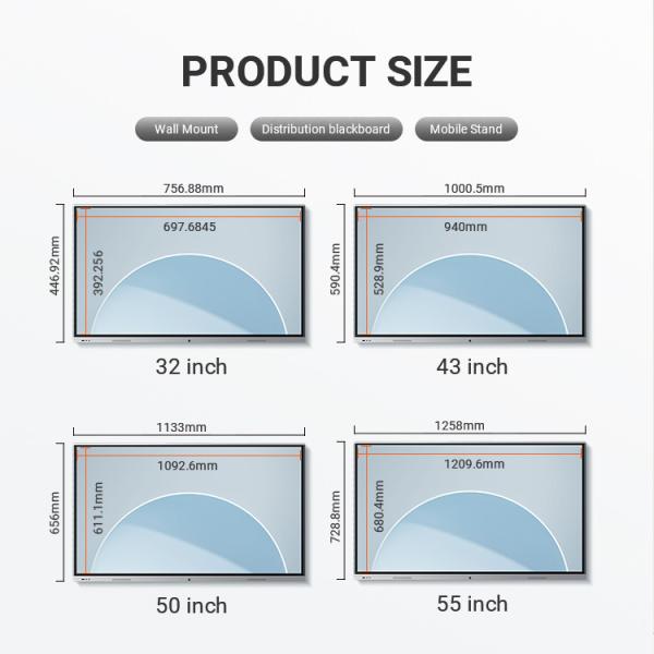 50 Inch Touch Screen Interactive Flat Panel Interactive Whiteboard
