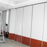Modular Hanging Folding Room Partition Walls MDF + Aluminum Material Sound
