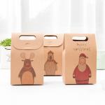 High-Quality Christmas Stocking Candy Kraft Gift Packaging Small Brown Paper