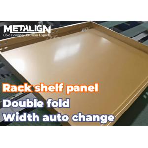 China Double Fold Panels Shelf Panel Roll Forming Machine With Consistent Output And Automated Bending System wholesale