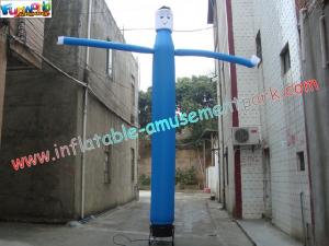 China Blue color Advertising Inflatables rip-stop nylon parachute Air Dancer / Sky Dancer Tube wholesale