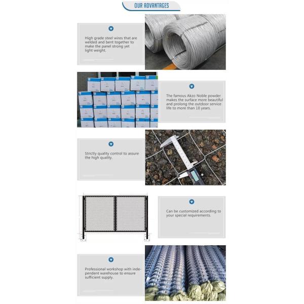 SS 5ft High Chain Link Fence , 20m/Roll Cyclone Mesh Fencing