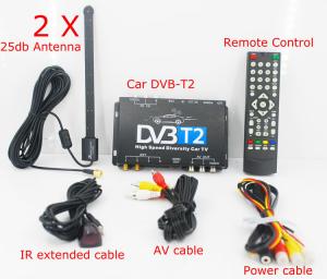 China DVB-T221 Car DVB-T2 DVB-T MULTI PLP Digital TV Receiver automobile DTV box wholesale