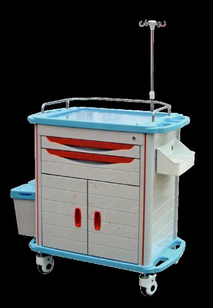 Quality Ambulance Stainless Steel Medical Trolley , Stainless Steel Trolley With Drawers for sale