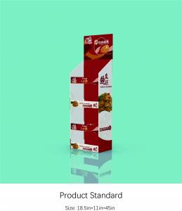 China POS Paper Display Stand  4 Shelf Corrugated Display Rack For Sauce Foods wholesale