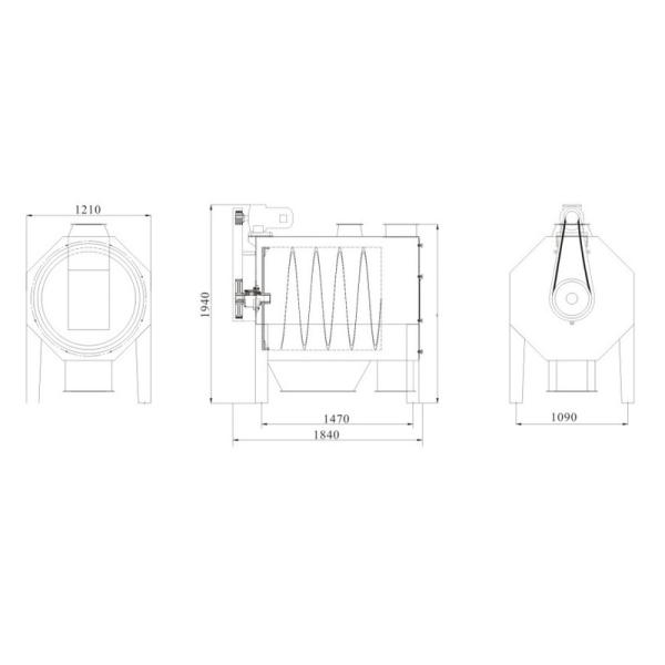 Large Drum Sieve Machine