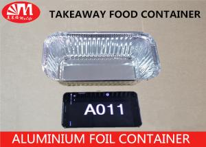 A011 Aluminum Foil Container Rectangle Shape Foil Container 22.5cm x 11cm x 6cm 850ml volume For  Foods Packaging