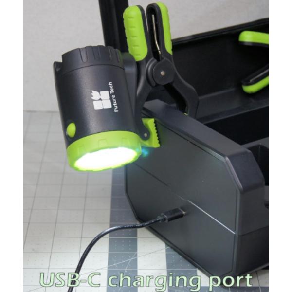 3-Pack Rechargeable LED Work Lights With Portable Case For Camping