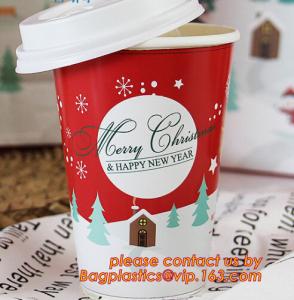 China disposable paper cup with custom logo print,Single Wall Paper Coffee Cup with Lids,Custom logo Printed Disposable Single on sale
