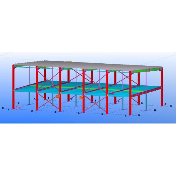 Industrial Portal Frame Steel Structure Warehouse Project Layout Design