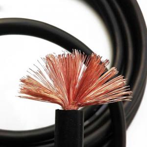 China Oilproof Antiwear Copper Welding Cable , Ozone Resistant Electric Welding Wire on sale