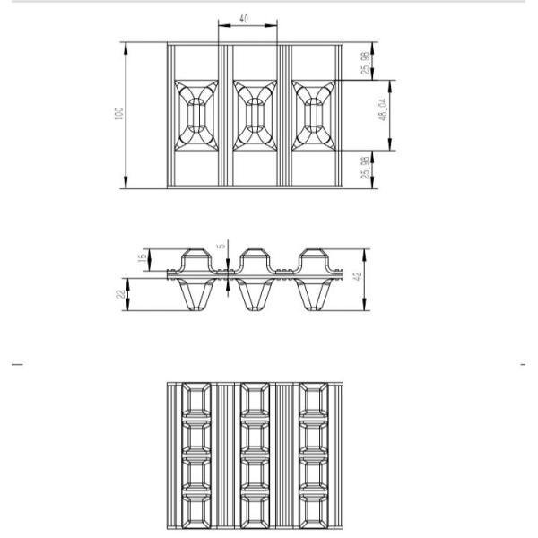 High Performance Rubber Track Chassis Dp-Bgm-100 Loading Weight 200kg