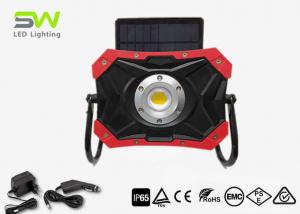 China Magnetic Stand 10W Solar Led Work Light Rechargeable By AC DC Adapter IP65 wholesale