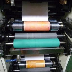 China 4 Color Roll Flexo Label Printing Machine 320mm 80m/Min#±0.1mm Accuracy Label Flexo Printer#450mm Max printing width wholesale