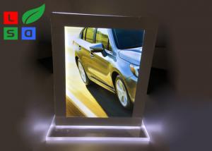 China Double Sided LED Crystal Light Box A4 A5 Format Size For Countertop Menu Display wholesale