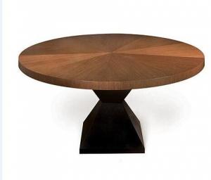 China Round / Square Solid Oak Dining Table , Custom Round Pedestal Dining Table on sale