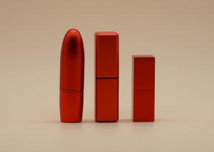 China Small Volume Red Lip Balm Tubes , Customized Lipstick Containers on sale