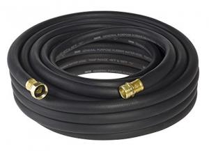 China ID 5/8 Contractor Garden Rubber Water Hose with Brass fittings , 25