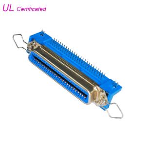 China Centronic 50 Pin R/A PCB Female Connector with Bail Clip and board lock Certified UL on sale