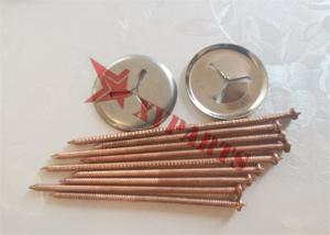 China Copper Plated CD Weld Pins With Metal Washers For Fixing Thermal Insulation Material wholesale